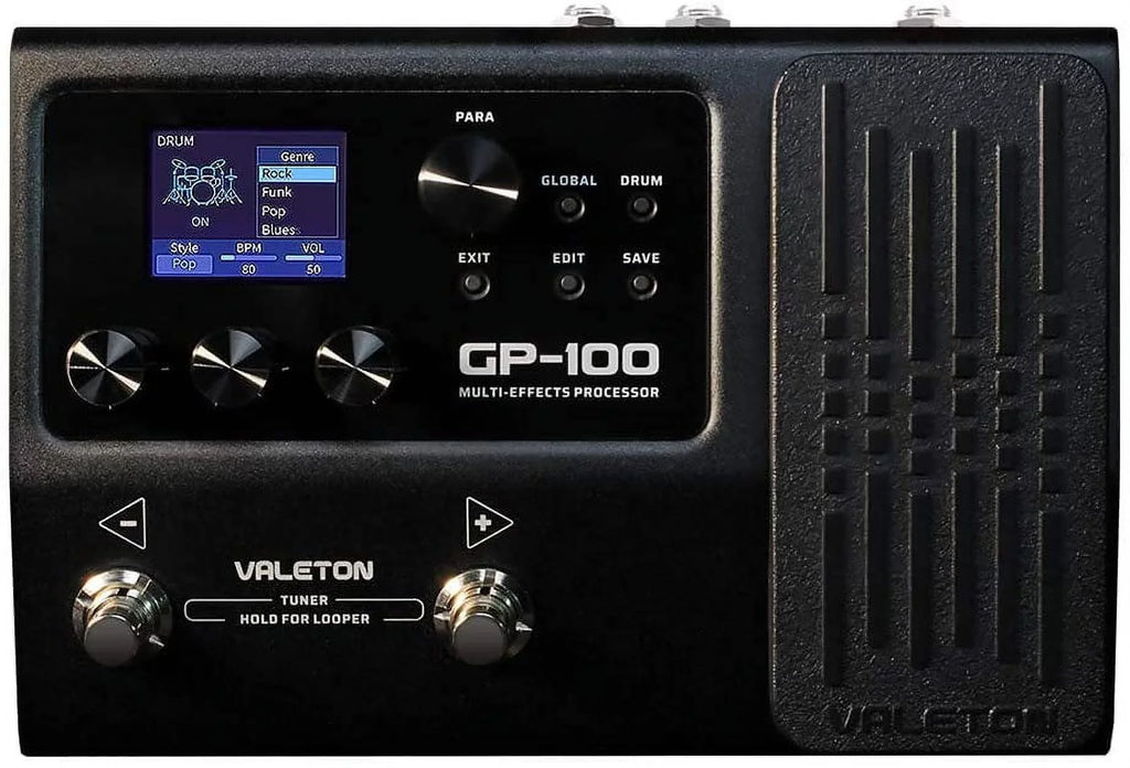 Valeton -100 Multi-Effects Processor, (with 9V power supply)